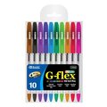 Bazic Products DDI 1934747 BAZIC G-Flex Dazzle Oil Gel Ink Pens - 10 Count  Assorted Colors  Medium  Cushion Grip Case of 12 17070